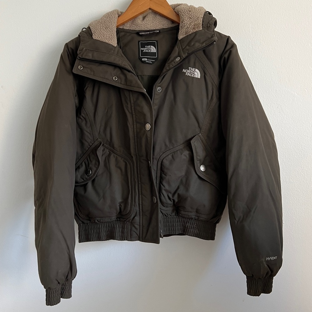 The North Face Bomber Jacket with Hood Women size Small